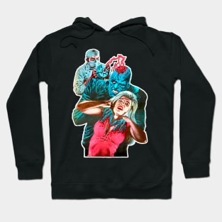 Lab monster attacks desperate woman Hoodie